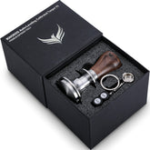 KNODOS tamper front view showing ergonomic top and balanced design benefit
