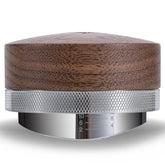 KNODOS front view showing walnut handle and adjustable stem for precise distribution