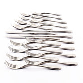 Knork front packaging showing matte silver set and elegant presentation benefit