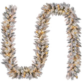 KOIUEYW front packaging showing full 9ft garland and warm light benefit