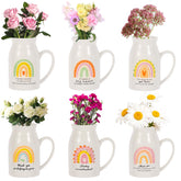 Kolewo4ever front view of six packaged teacher vases showing colorful design and cohesive set benefit