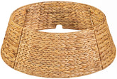 KOLWOVEN front view of tree collar showing rustic finish and neat base cover