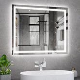 Koonmi front view mirror showing even lighting benefit