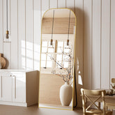 Koonmi full length mirror front view showing slim frame and full-body reflection benefit