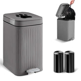 Kopuncare front view of trash can showing compact outdoor placement and clean appearance