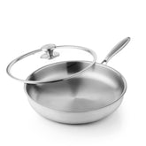 Kordichef front view with lid showing even cooking surface benefit