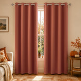 KOUFALL front view of burnt orange panels showcasing warm color and coverage