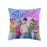 KPop Demon Hunters front view showing full double-sided artwork and bold colors for display