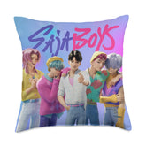 KPop Demon Hunters Saja Boys front view showing full double-sided art and bold colors, great for fan displays