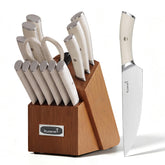 KUISINE front view of knife block set showing organized storage and gift-ready look