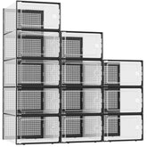 Kuject front view clear box showing visible shoes and easy selection