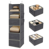 Kukikan front view showing six shelves and three drawers for organized storage