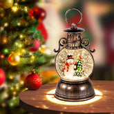 Kukuzon front view of lantern showing vintage frame and warm glow