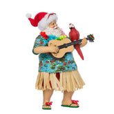 Kurt S. Adler Beach Santa front view showing full outfit and cheerful pose