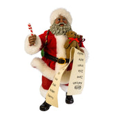 Kurt S. Adler Black Santa front view showing full outfit and stance for display