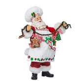 Kurt S. Adler chef Santa front view showing festive kitchen-ready design and charm