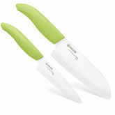 KYOCERA front packaging showing the two-piece ceramic knife set and clarity of contents