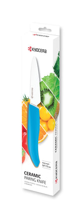 KYOCERA Revolution front view showing compact paring knife and clear benefit of precise control