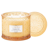 LA JOLIE MUSE front jar view showing warm pumpkin chai scent and elegant design