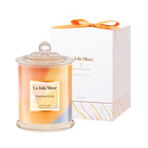 LA JOLIE MUSE front jar showing colorful geometric design and decorative appeal