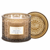 LA JOLIE MUSE front jar showing Sahara Amber scent and decorative appeal