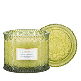 LA JOLIE MUSE front packaging showing elegant jar and festive scent benefit