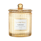 LA JOLIE MUSE front jar view showing elegant hobnail and inviting scent
