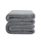 L'AGRATY front folded blanket showing neat edges and breathable look, enhances bedroom aesthetics
