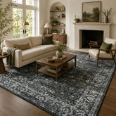 Lahome Margot front view showing vintage black grey design and room benefit