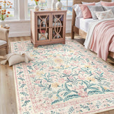 Lahome Sylvie Pink front view showing full floral design and soft color balance