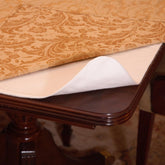 LAMINET front view of 52x120 oblong pad protecting table, durable protection