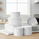 LAMINET front packaging showing the quilted case protecting dinnerware