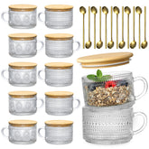 LANDNEOO front view glass set showing elegant packaging and complete components