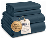 LANE LINEN folded king sheet set front view showing neat packaging and luxury look