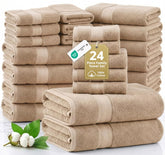 LANE LINEN front packaging showing beige set and benefit of full set