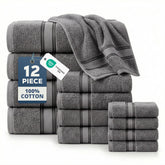 LANE LINEN front packaging showing complete 12-piece set benefit of full bathroom kit