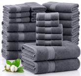 LANE LINEN front packaging showing full 24-piece set and easy storage benefit