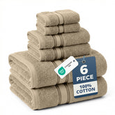 LANE LINEN taupe set folded neatly for tidy storage and quick access