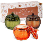Lanpn pumpkin glass front packaging showing elegant seasonal gift presentation