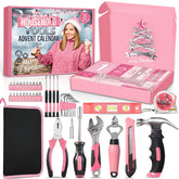Larchio front packaging showing pink advent calendar and tools, stylish gift appeal