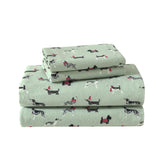 Laura Ashley front packaging showing Holiday Pups Green set, clear contents and benefit