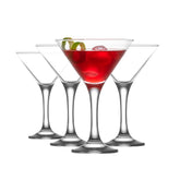 LAV martini glasses front view showing set of four for elegant serving