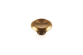 Le Creuset gold stainless knob front view showing stylish finish and durable design