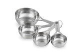 Le Creuset front view of all four cups showing polished finish benefit