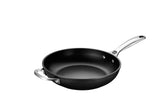 Le Creuset front view of 11" PRO deep fry pan showing durable design and easy handling