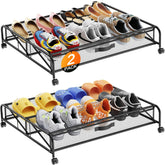 LeArex front view of under bed drawer showing compact storage benefit