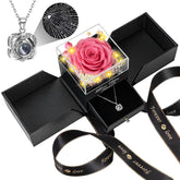 Lebana front packaging showing rose and necklace, elegant gift presentation benefit