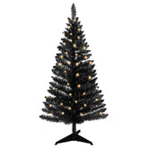 leeheeyee front view of 4ft black tree showcasing dramatic modern decor