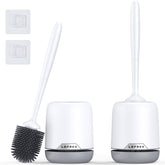 Lefree front view of two-pack brush set showing tidy storage and compact design benefiting space savings