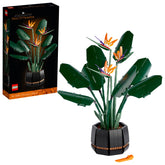 LEGO Bird of Paradise front view showing full plant and pot for display benefit